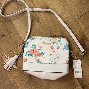 NWT - Madden Girl Floral Crossbody Bag with Tassel